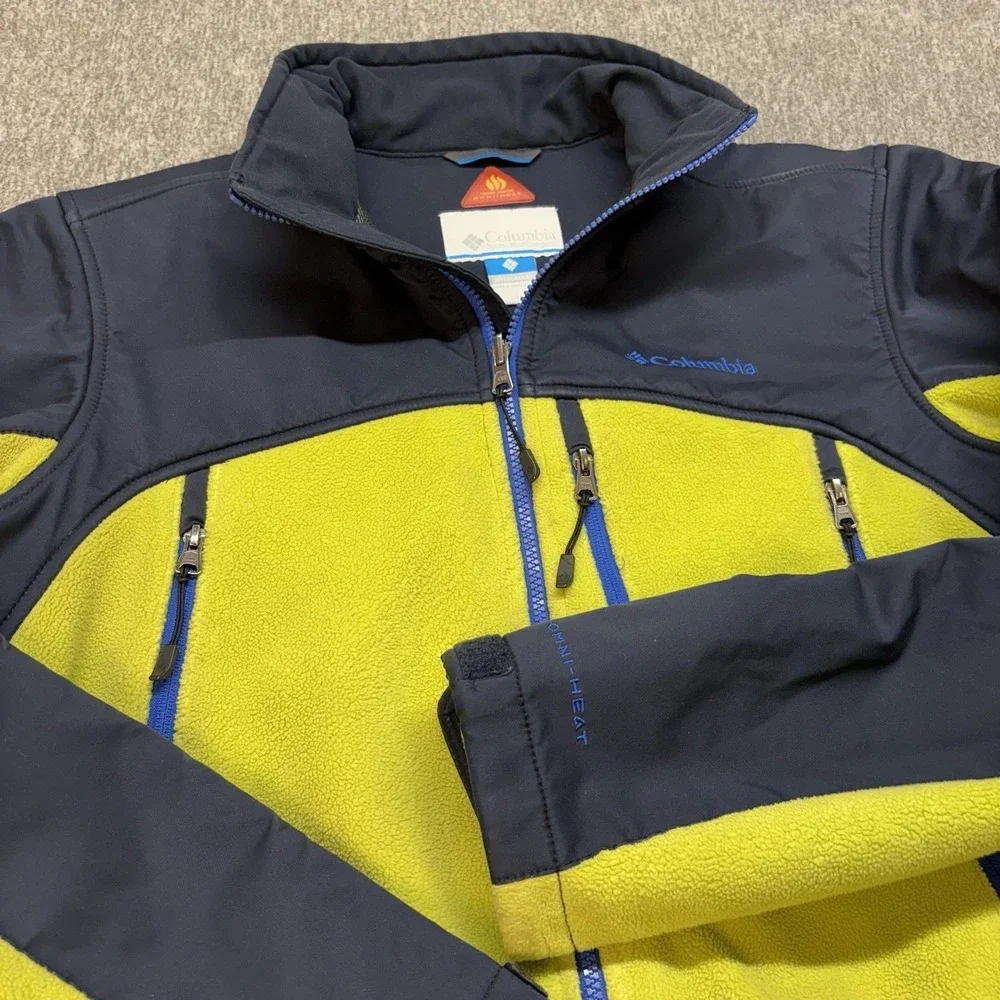 Columbia Jacket Omni WindBlock Omni Heat Men's Large Interchange Full Zip Fleece